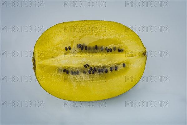 Kiwi fruit cut in half