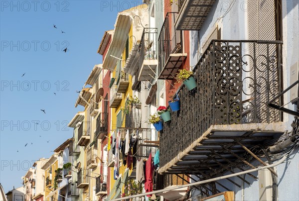 Colorful beachfront houses