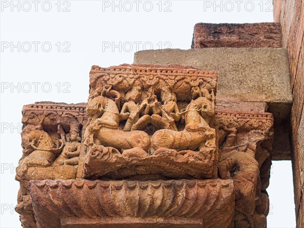 Islamic ornamentation and calligraphy at the Qutb Minar complex