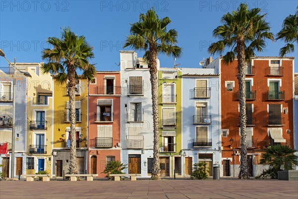 Colorful beachfront houses