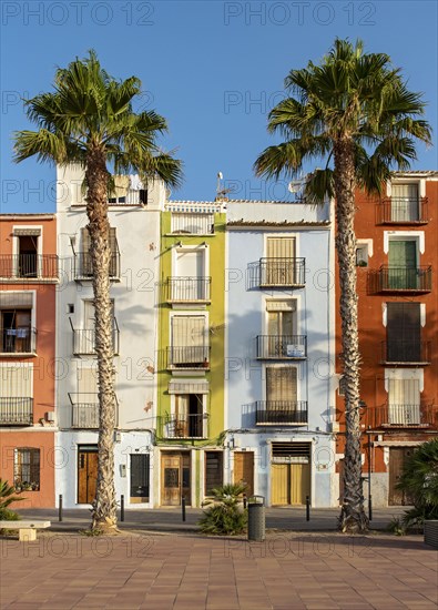 Colorful beachfront houses