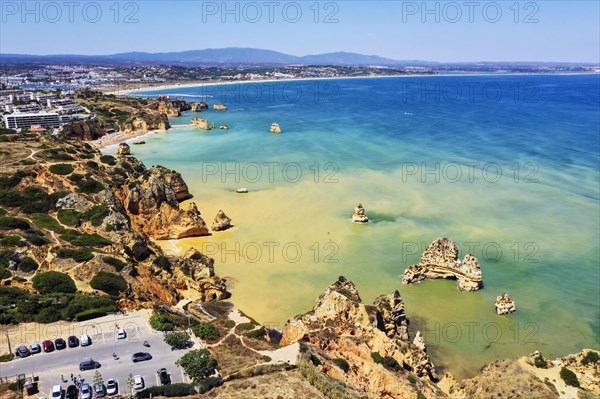 Cliffs and beaches in Ponta da Piedade