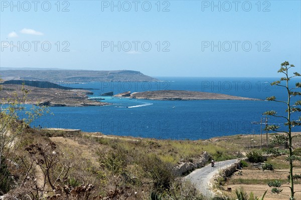 View from Gozo to Comino