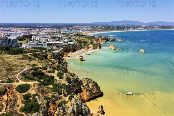 Cliffs and beaches in Ponta da Piedade