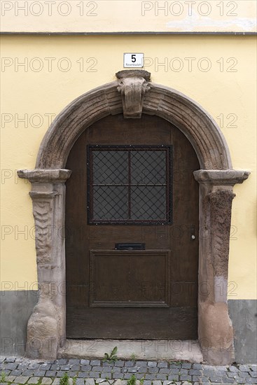 Stone portal of a residential house