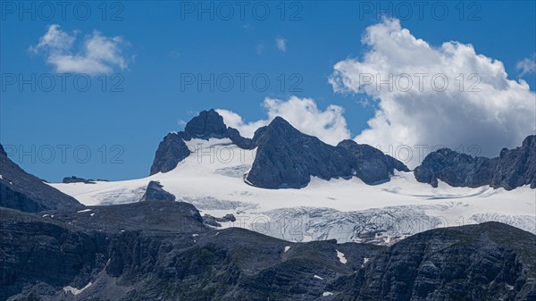 View to the Hallstatt Glacier and High Dachstein