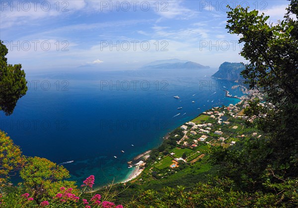 View of the coast and Marina Grande