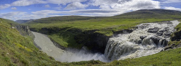 Mighty waterfall of Joekulsa i Fljotsdal