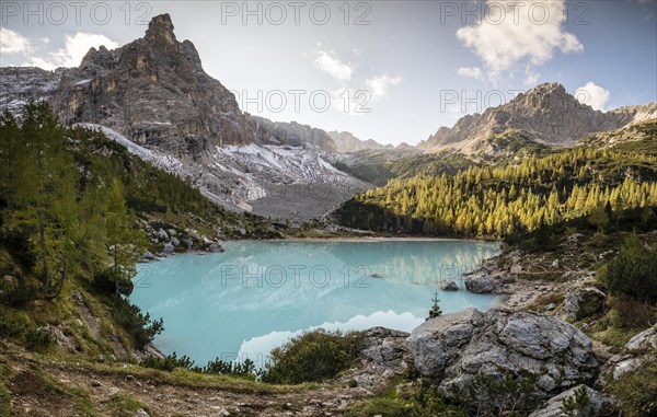 Turquoise green Sorapis lake