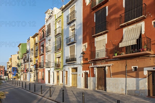 Colorful beachfront houses