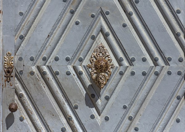 Doorknob on the entrance portal of the former Domherrenhof