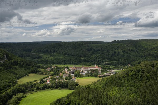 View of the Danube Valley and Beuron Archabbey