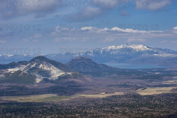 Beautiful landscape of the Akan National Park