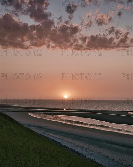 Dune and sunset at the North Beach