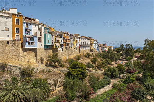 Colorful hanging houses