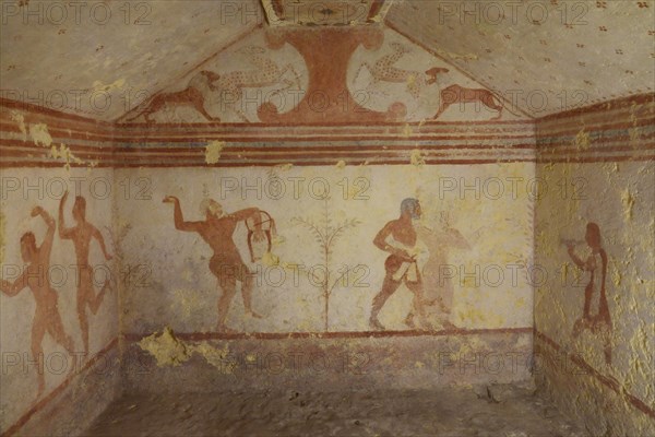 Tomba dei Baccanti Tomb of the Bacchants with frescoes from the 6th century BC