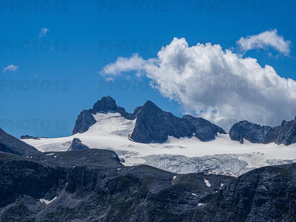 View to the Hallstatt Glacier and High Dachstein