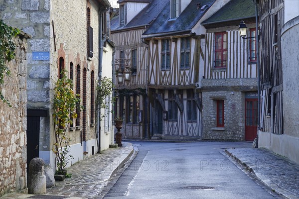 Half-timbered houses in the Rue Couverte