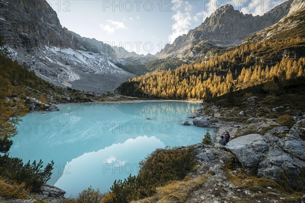 Turquoise-green Lake Sorapis