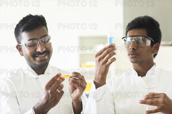 Students in an internship at the university