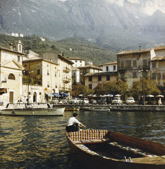 Lake Garda in 1960: Port of Malcesine