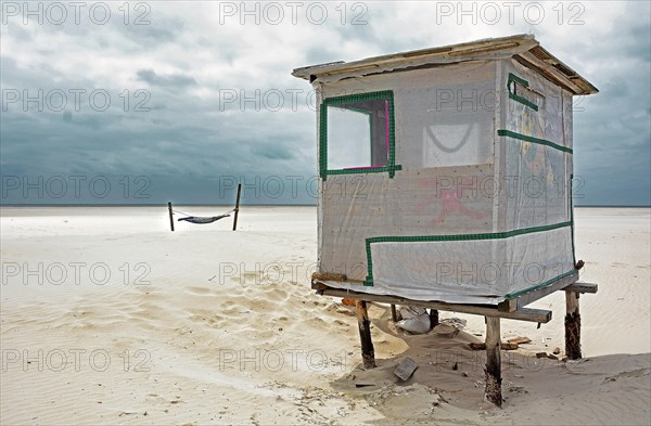 Beach hut and hammock