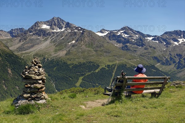 Next to cairn