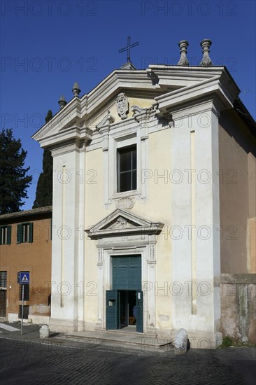 Church of Santa Maria in Palmis or Domine Quo Vadis ? at the beginning of the Via Appia Antica