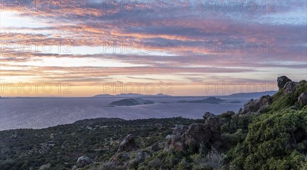 Sunset over the sea