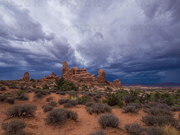 Thunderclouds over Turret Arch