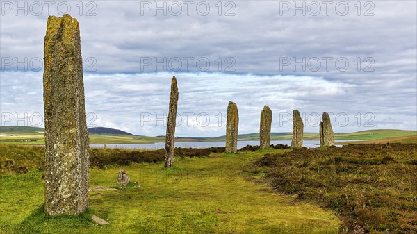 Neolithic stone circle by a loch