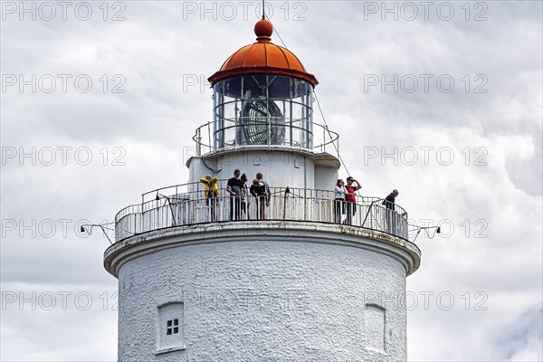 Visitors on a lighthouse