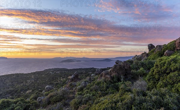 Sunset over the sea