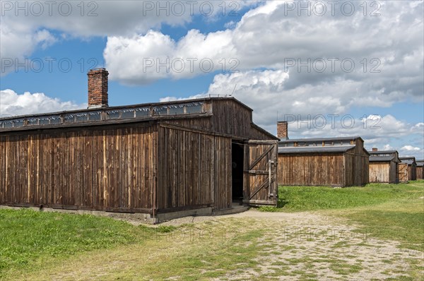 Barracks at Auschwitz II-Birkenau concentration camp