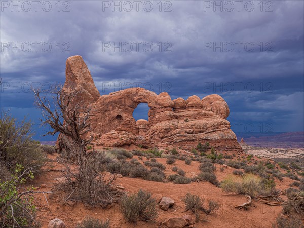 Thunderclouds over Turret Arch