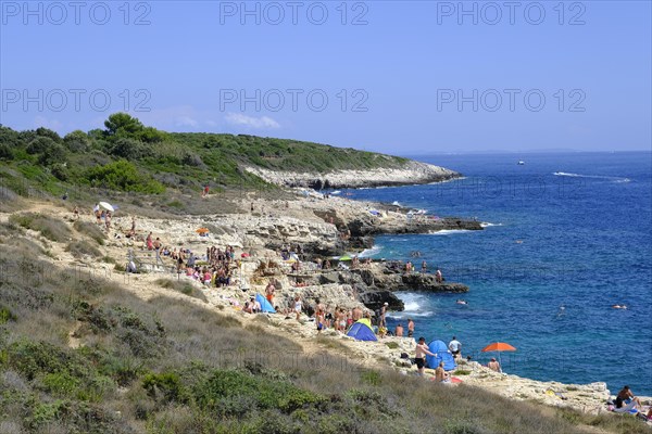 Bathing bay on the coast