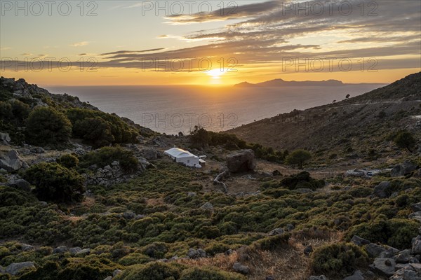 Sunset over the sea