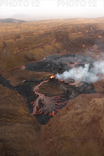 Aerial view from helicopter