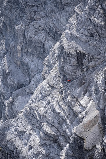 Watzmann East Face Bivouac in the Rock Face