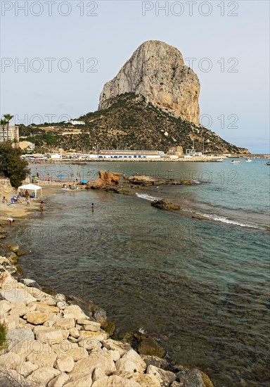 Beach and Penyal d'Ifac Rock