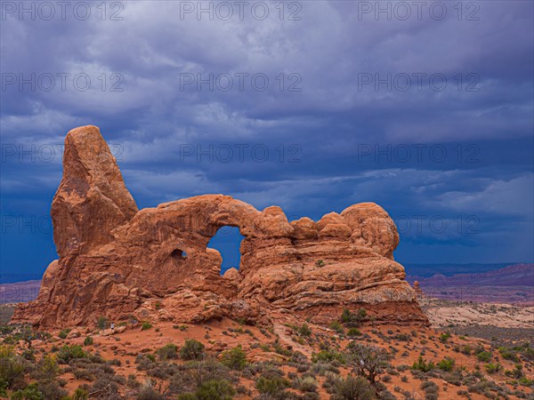 Thunderclouds over Turret Arch