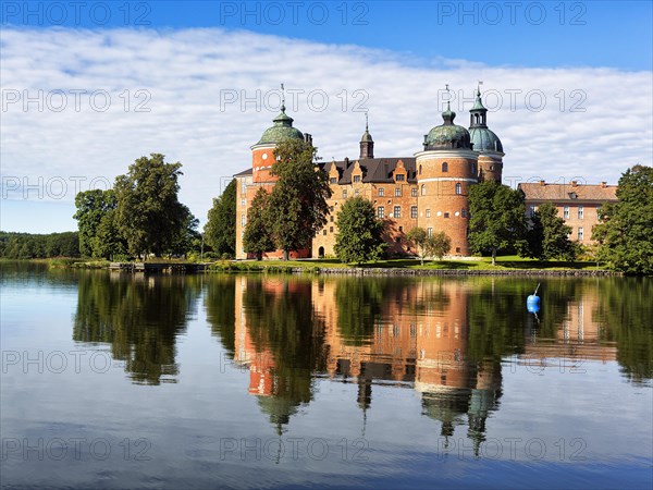 Gripsholm Castle reflected in Lake Maelaren