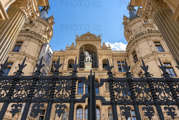 The portal at the entrance to Schwerin Castle