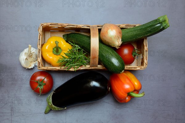 Ingredients for ratatouille