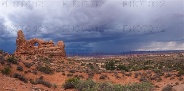 Thunderclouds over Turret Arch