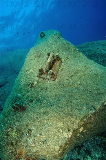 Rock swept away by cruise ship Costa Concordia