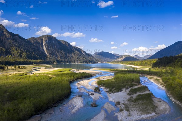 Tributary of the Isar into the Sylvensteinsee