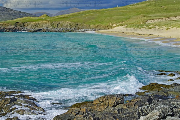 Wide beach with sand and dunes