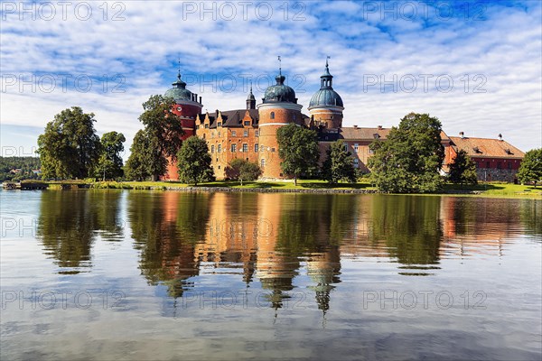 Gripsholm Castle reflected in Lake Maelaren