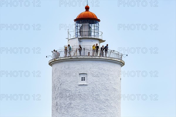 Visitors on a lighthouse